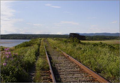 Estuaire de la rivière Saint-Jean, voie ferrée #01