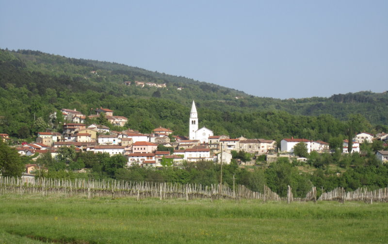 This, to us, is Goriska Brda: small towns, tall churches, and vineyards