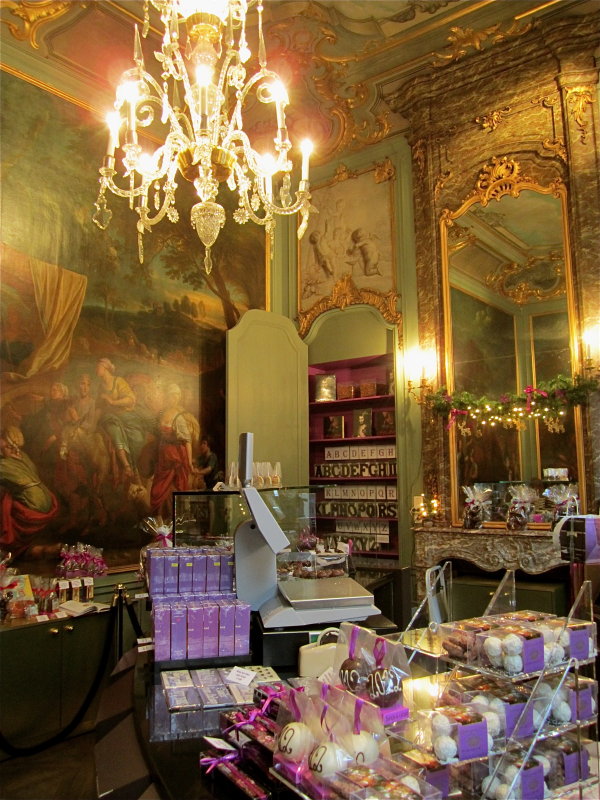 A chocolate shop in one of Napoleons palaces!