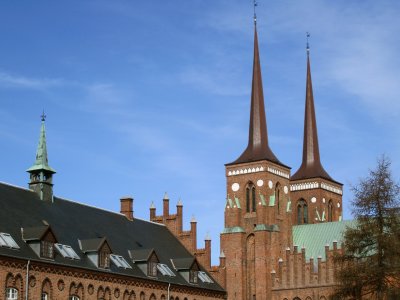 This is Roskilde's Domkirke, which contains the crypts of most Danish kings and queens