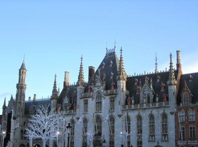 Bruges' main square - it borders on ridiculously ornate