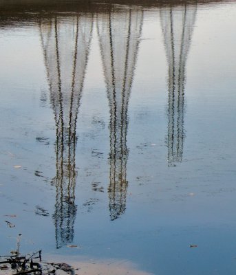Electrical Towers Reflection