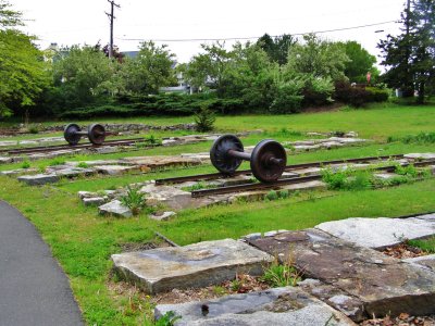 Remnants of the Rail Road Round House at the Base of the Fort