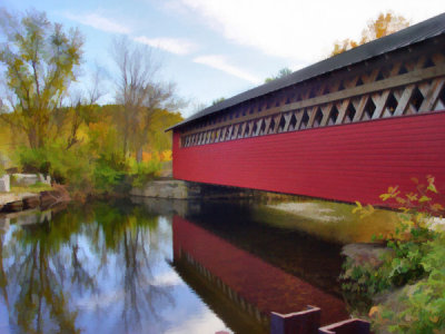  Paper Mill Bridge outside of Bennington, Vermont