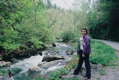 Johanna at Little River Gorge.