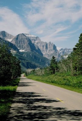 Awesome scenery! The Platanthera site is on the right side of the highway. Glacier Nat'l Park 7/7/11