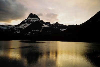 Swiftcurrent Lake at sunset. Glacier Nat'l Park 7/7/11