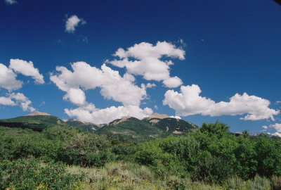 View of the La-Sal Range near Moab, Utah 8/5/11