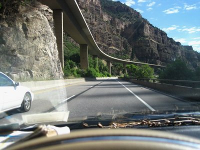 I-70 is an engineering marvel as it follows the Colorado River through the Rockies! 8/6/11