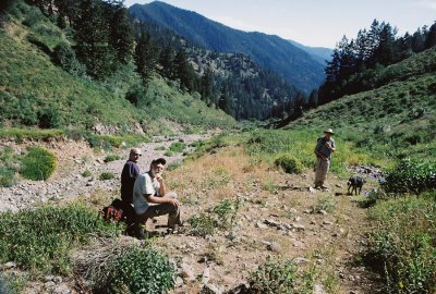 There was a welcome spring mid-way on the hike. Nothing better than fresh spring water for weary hikers on a hot day... 