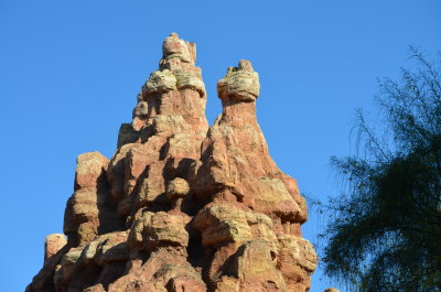 old Thunder Mountain rock work in Frontierland