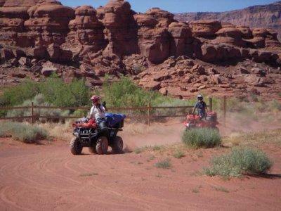 First riders arriveat Indian Creek Camp