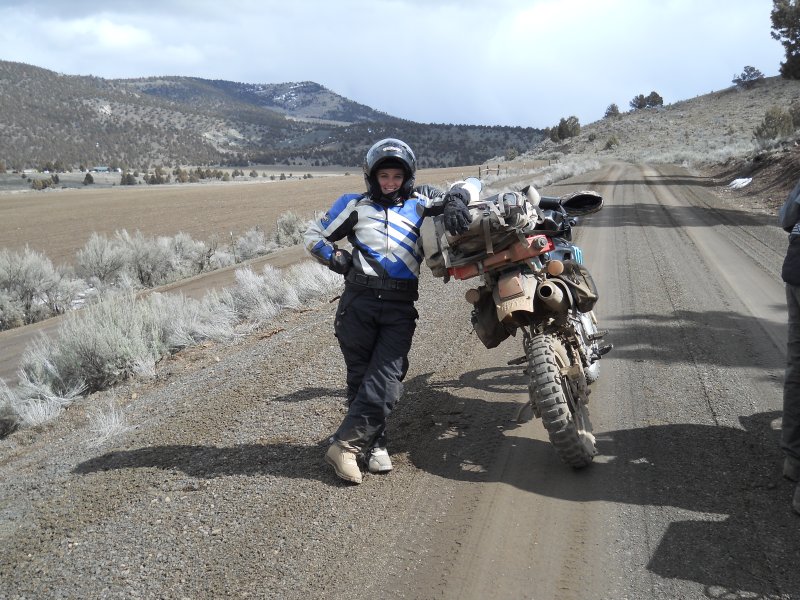75 miles of Mud and Snow and Shes still Smiling