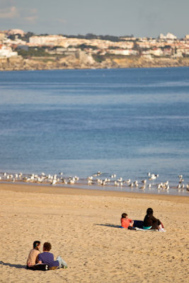 Enjoying the beach in the winter