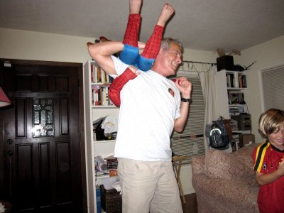 Spiderman gets flipped by Uncle Jim