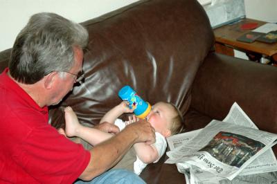 I'm trying to have a drink here, Papa