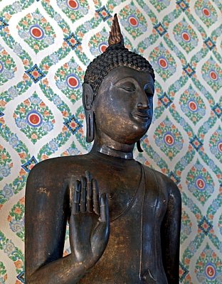 Walking Buddha image of the Sukhothai period