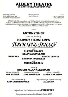 Playbill title page for the production in London
