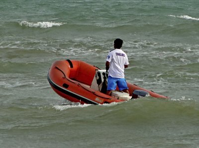 Out in a dingy