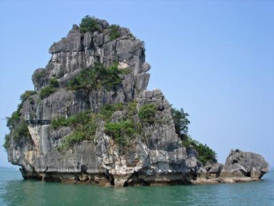 Small rock island