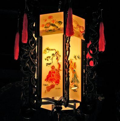 Hanging lantern in Tan Ky House
