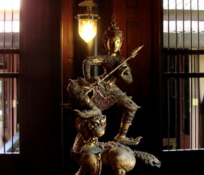 Sculpture of a Thai warrior