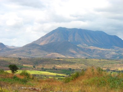 Mountainous landscape - view from bus window on trip from Guadalajara to Puerto Vallarta