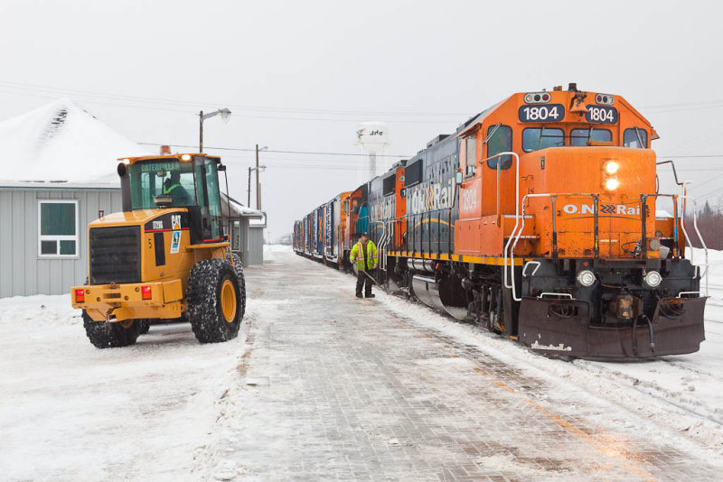 Freight in Moosonee 2011 February 18th