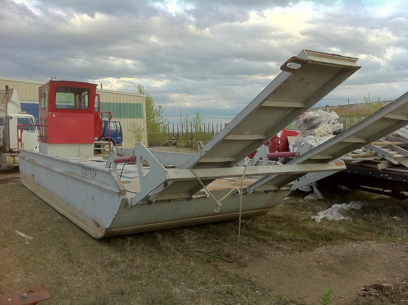 Small barge on land 2011 June 6