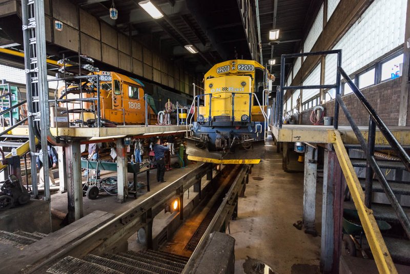 Ontario Northland Railway Cochrane locomotive shop