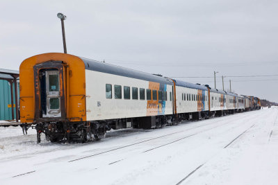 Special train for Great Moon Gathering in Moosonee 2011 February 19