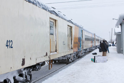 Platform after arrival of Polar Bear Express