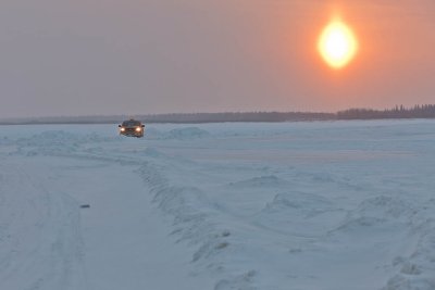 Taxi headed to Moose Factory 2011 March 25th