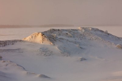 Snowbank on Revillon Road