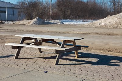 Picnic tables are out