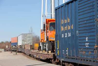 Tail end of freight 419 arriving 2011 May 6th