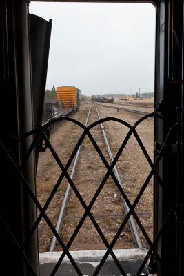 View from front passenger coach