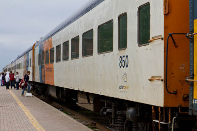 Platform view of Polar Bear Express