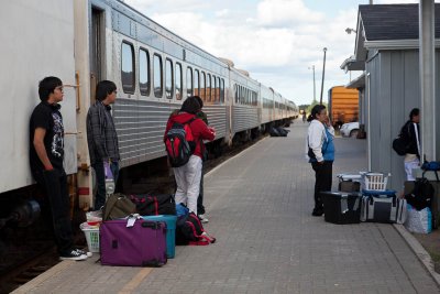 Station platform in Moosonee 2011 August 21st