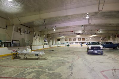 Moosonee arena the day after wedding