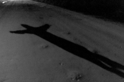 Shadow on the road