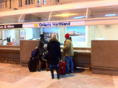 Ontario Northland counter at Union Station