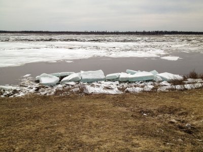 Still lots of ice along the Moose River 2012 April 30th