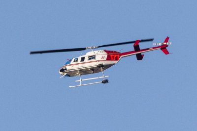 Helicopter over the river 2012 May 9