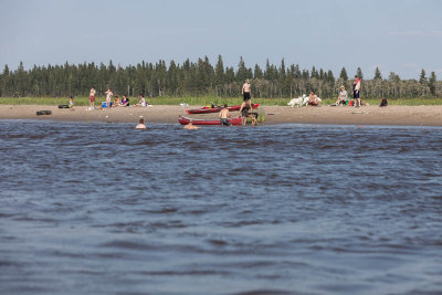 People on sandbar 2012 July 28