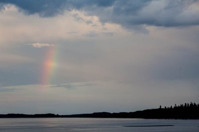 Partial rainbow over the Moose River at Moosonee 2012 August 14th