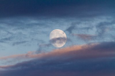 Moon in a cloudy sky 2012 August 28th