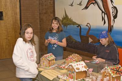 Gingerbread house draw at Christmas Bazaar