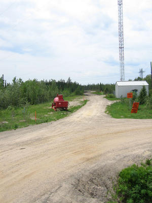 Road at Otter Rapids, this is the end of the road system