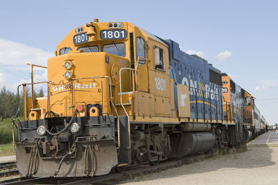 GP38-2 at head of Polar Bear Express